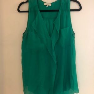 Green flowy blouse